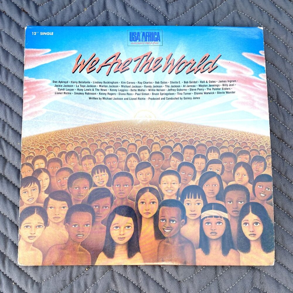 USA FOR AFRICA ‘We Are The World’ 1985 Columbia Vinyl Record